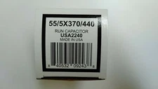 AmRad Round Run Capacitor 55/5 MFD 370/440 VAC USA2240