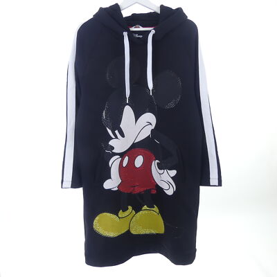 Frogbox sweat dress sweat dress print mouse hood black size M