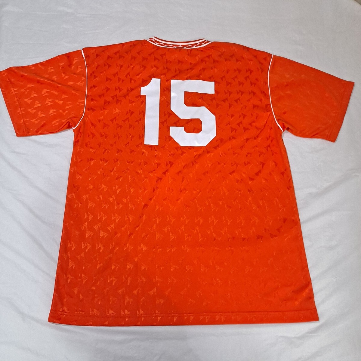 Maillot rugby vintage porté n°18 ancien années 80 90 Ets