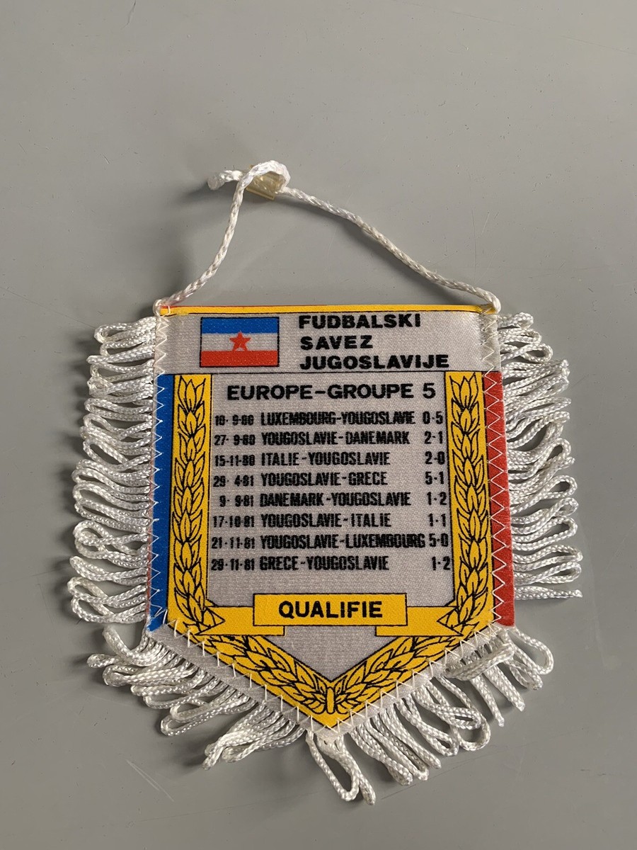 Fanion Vintage Danemark Coupe Du Monde 1986 - Banderin / Pennant Football - Collection