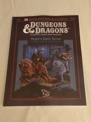 Dungeons and Dragons Reprint of B10 Night's Dark Terror BECMI Mystara Karameikos