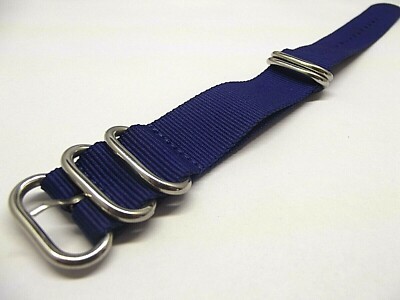 CIVO Cinturino Orologio 6 ConfezioniNylon Balistico Cinturini 16mm 18mm 20mm 22mm 24mm Zulu Cinghia Strap Fibbia In Acciaio Inossidabile Con Barra A - Foto 12