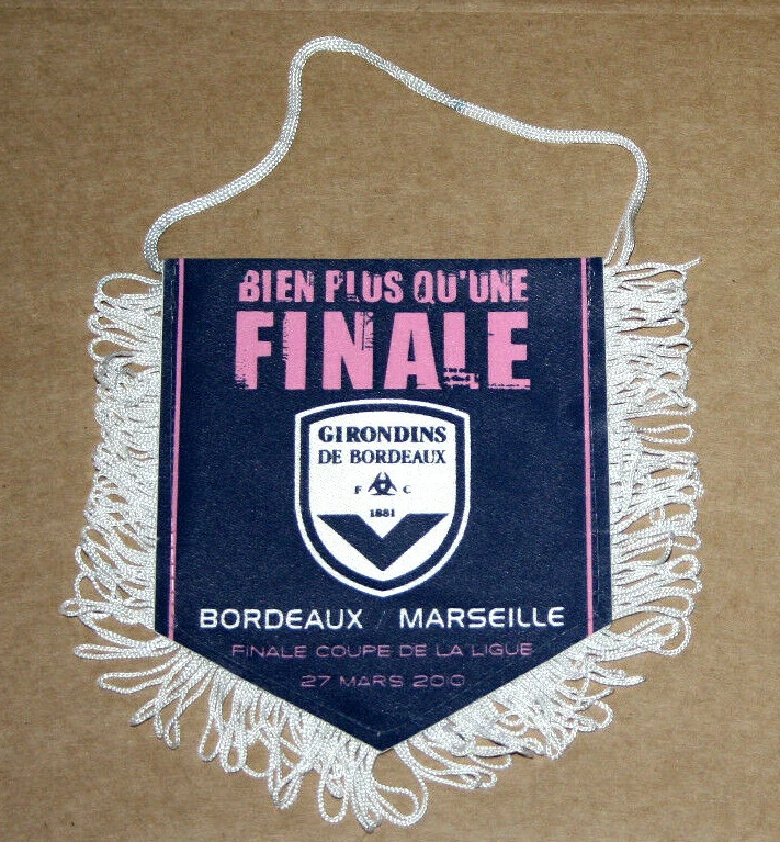 Football pennant fanion match Girondins Bordeaux v OM Marseille finale 2010 - Photo 1/1