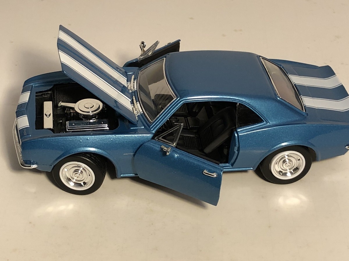SUNNYSIDE 1967 CHEVY CAMARO Z28 BLUE 1:24 DIECAST MODEL CAR NEW NO