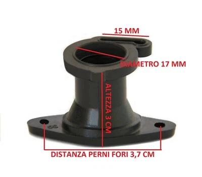 INTAKE PIPE AIR HOSE MAINFOLD COLLETTORE ASPIRAZIONE MOTOSEGA CINESE 25 CC G2500 FORO LATERALE ZENOAH ALPINA