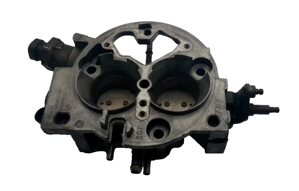 Chevrolet C1500 Chevy Pickup SUV 1991-95 carrocería del acelerador placa inferior de inyección TBI Foto 3 de 4