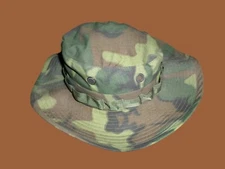 U.S MILITARY ISSUE VIETNAM JUNGLE HAT CAMOUFLAGE BOONIE HAT GENUINE 1968 SURPLUS
