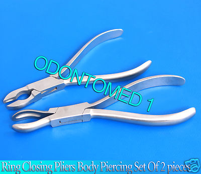 ODM Body Piercing tools Of 2 Pcs Small Ring Closing & Large Ring Closing Pliers