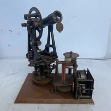Troughton & Simms Theodolite VINTAGE NAVIGATION SEXTANT chart recorder THORENS