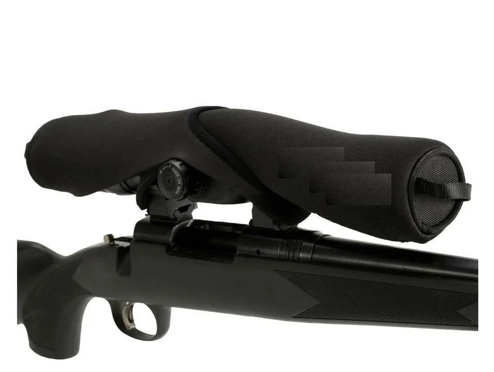 Neoprene 2 piece snapshot rifle air gun SCOPE COVER 50cm long. Fits 45mm lens - Image 3 of 4
