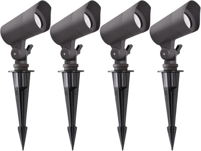 LED Landscape Lights with Connectors, 12V Low Voltage, Warm White 3000K, 4W, 175