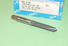 SOSSNER 5/16-24 HSS Spiral Point Plug Tap GH6 3FL NEL Coated (Made in USA)