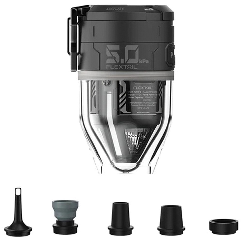Flextail Max Pump 3 Black - Durable Bicycle Frame Pump with High-Pressure