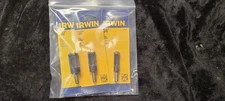 Set of 3 IRWIN Plug Cutters 1/4" 3/8" 1/2" 43804 43806 43808 All New