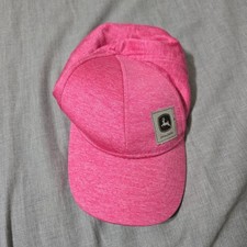 John Deere Pink Polyester Snapback Hat With Patch Toddlers One Size Never Worn