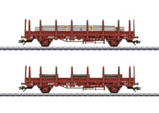 Märklin 46932 2 Carro a Stanti Sncb Carico Acciaio EP 4 Dc-Achsen su Richiesta