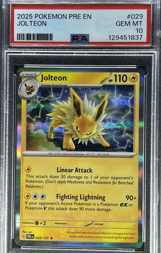 Jolteon graded PSA 10 for sale on eBay