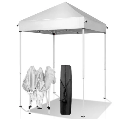 5X5' EZ POP UP Gazebo,Wedding Party Tent, Folding Beach Fish Canopy