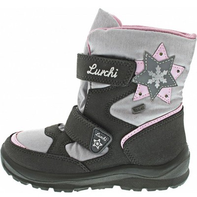 Lurchi Kalifa-Tex Mädchen Klettstiefel in Grau