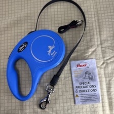 Flexi Classic Cord Retractable Dog Leash Blue