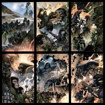 Kong on the Planet of the Apes Connecting Variant Comic Set 1-2-3-4-5-6 Lot PotA