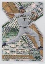 2019 Panini Elite Extra Edition Status Emerald Die-Cut 18/49 Karl Kauffmann s3g