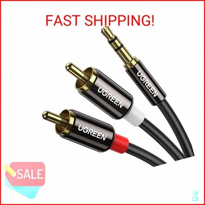UGREEN 3.5mm to RCA Cable, 16FT RCA Male to Aux Audio Adapter HiFi Sound Headpho