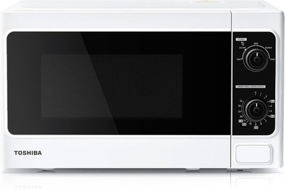 Mikrowelle 20L kompakt 800W weiß mit 5 Leistungsstufen Auftau-Timer