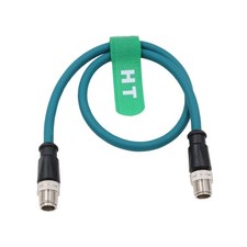 Ethernet Cat7e Cable for Cognex Industrial Sensor M12 8 Pin X-Coded to 8 Posi...