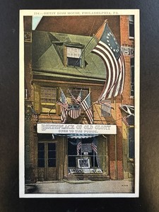 Postcard - Betsy Ross House,  Philadelphia PA - Unposted 5.5 x 3.5