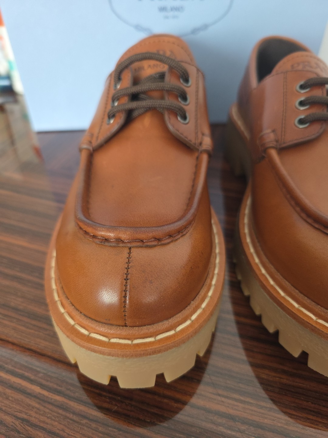 PRADA $1,250 NEW, Calzature Donna, Cognac, Euro 39.5 thumbnail 5