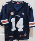 Under Armour Auburn Tigers NICK MARSHALL NCAA Football Jersey boy's Large SEC