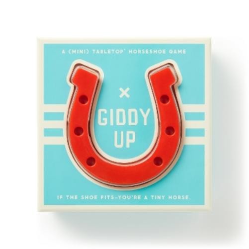 Brass Monkey Giddy Up Tabletop Horseshoes Game