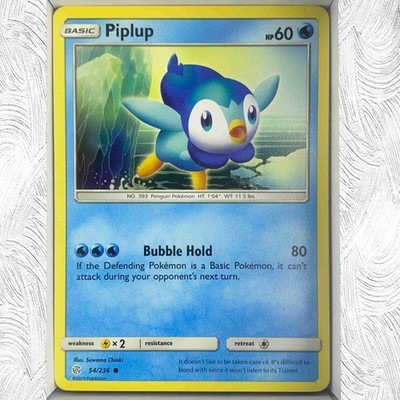 Piplup 54/236 2019 English Sun & Moon Cosmic Eclipse 