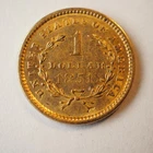 1851   $1 DOLLAR LIBERTY HEAD TYPE 1 GOLD COIN **NICE** FREE SHIPPING! C1700
