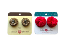 NEW NWT LOT SET OF 2 LINDSAY PHILLIPS INTERCHANGEABLE SNAPS PIPPA JOSIE PINK OS