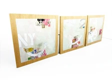 3 Panel Modern Triptych Urban Lowbrow Collage Mixed Media International Street