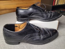 Allen Edmonds Chester Dress Shoes Mens 12 D Black Leather Wingtip Oxfords 1903