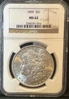 1899 Morgan Silver Dollar $1 PCGS MS62 Key Date