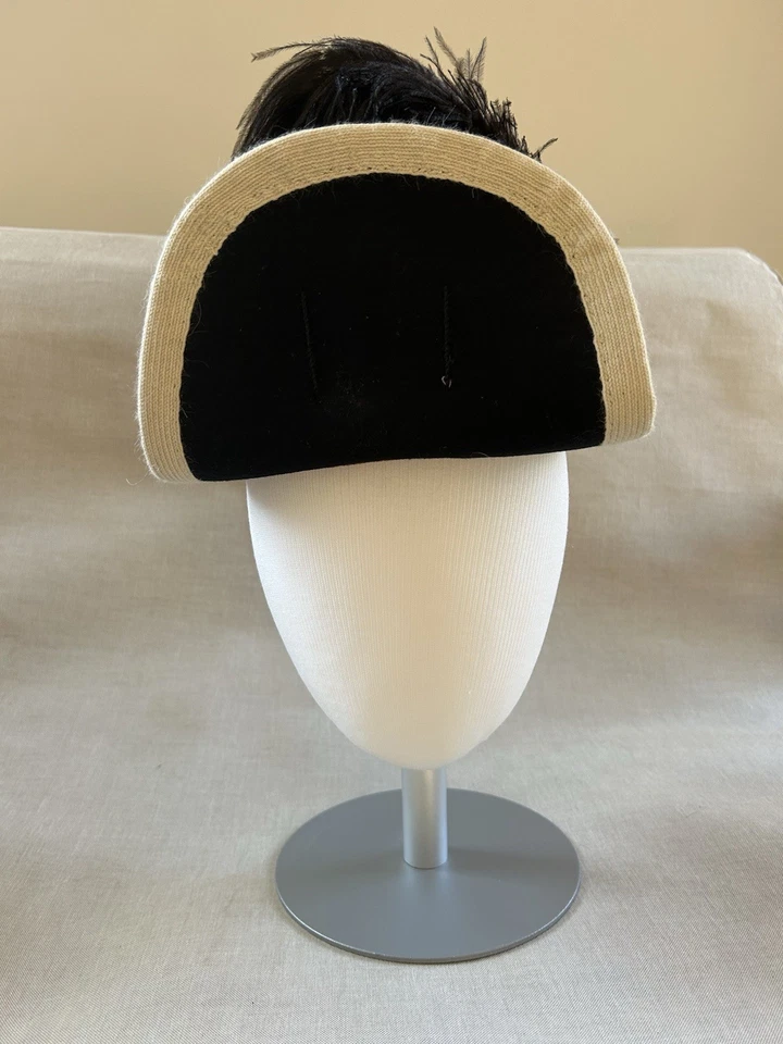 Sombrero ladeado de oficial británico 1755 réplica hecha a mano reproducción militar de colección Foto 2 de 4