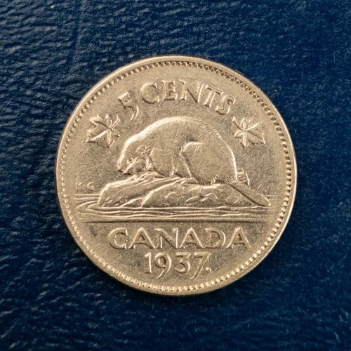1937 Canada 5 Cents — photo from the most recent tracked eBay sale