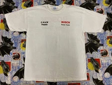 Bosch Power Tools XL T-Shirt Men's VTG CK&W Supply Bulldog Construction