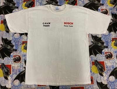 Bosch Power Tools XL T-Shirt Men's VTG CK&W Supply Bulldog Construction