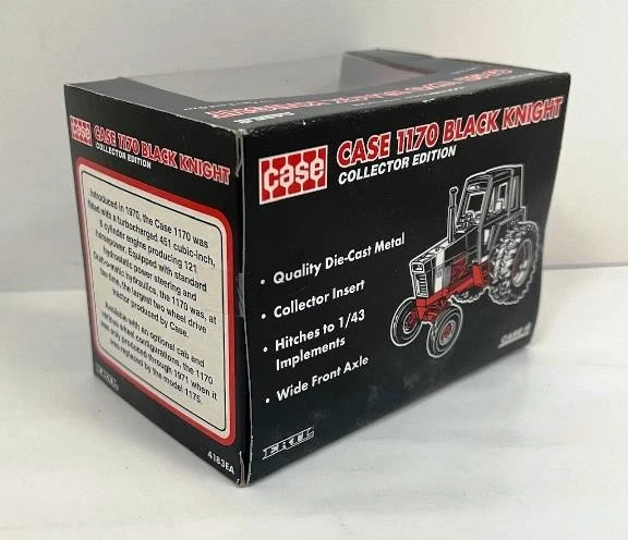 1996 ERTL CASE 1170 BLACK KNIGHT TRACTOR "DEMONSTRATOR" DIECAST TOY 1/43 ~ NIB - Image 2 of 2