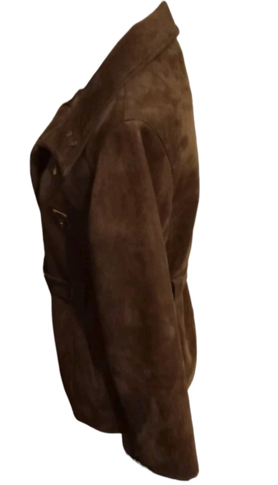 Chaqueta abotonada de gamuza colección italiana EA (M) Foto 4 de 4