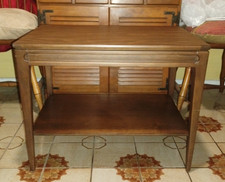 Vintage Mersman 31-2 Side Table End 2 Tier Wooden Formica MCM