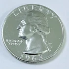 1963 Proof Washington Quarter ~ 90% SILVER MS+ MINT STATE PLUS FREE SHIP #8091