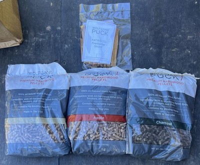 Wolfgang Puck Wood Pellet Variety Pack Oak Apple & Charcoal