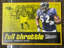 2018 Panini Classics Ray Lewis Full Throttle Gold /99 Ravens