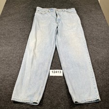 VTG Levis 550 Relaxed Fit Jeans Mens 40x32 Light Wash Tapered Leg Made in USA